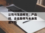 Microsoft 公司与生态概览：产品线、企业服务与未来发展方向