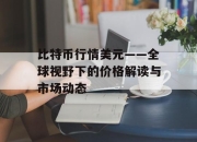 比特币行情美元——全球视野下的价格解读与市场动态