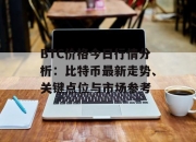 BTC价格今日行情分析：比特币最新走势、关键点位与市场参考